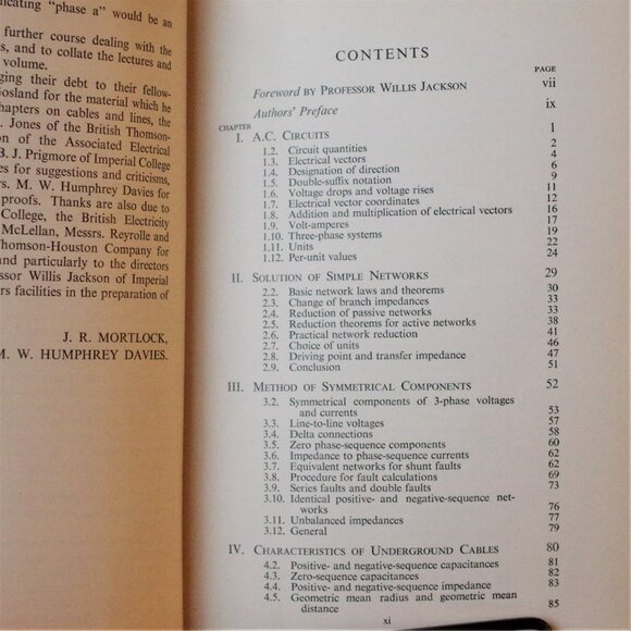 Vintage Electrical Engineering Book, "Power System Analysis", 1952 First Edition - Picture 4 of 10